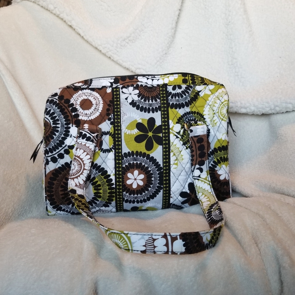 Vera Bradley green floral Travel Tote